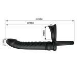 PRETTY LOVE - MERRITT ANAL VIBRATOR WITH RING AND VIBRATION BLACK