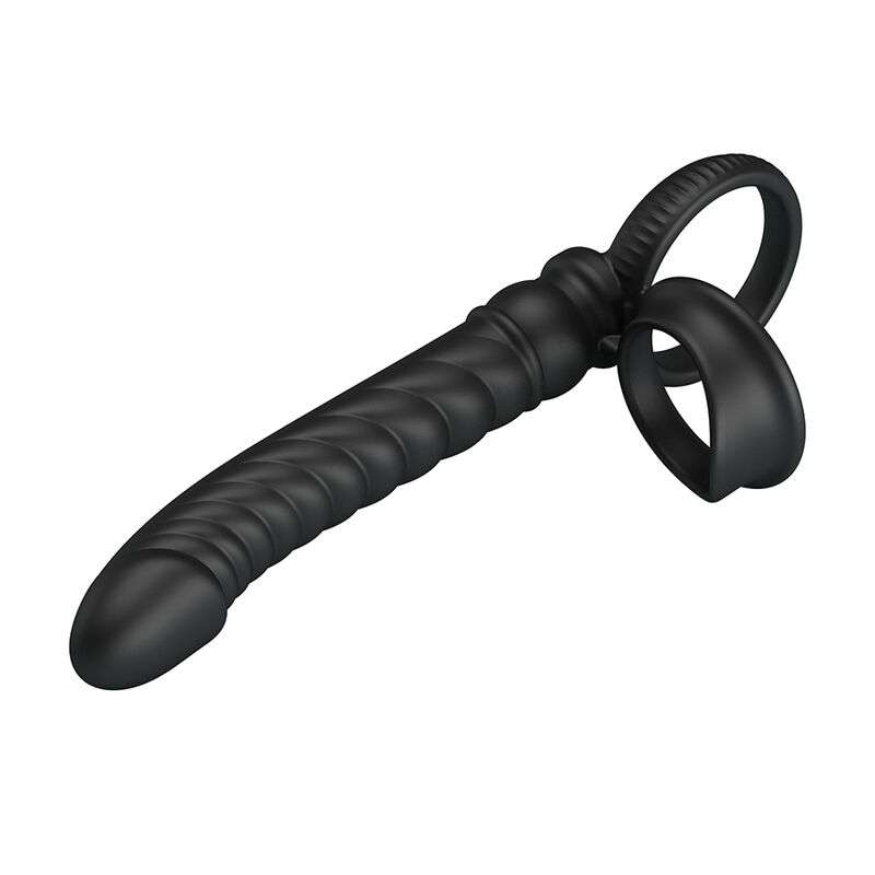 PRETTY LOVE - MERRITT ANAL VIBRATOR WITH RING AND VIBRATION BLACK PRETTY LOVE - MERRITT ANAL VIBRATOR WITH RING AND VIBRATION BLACK