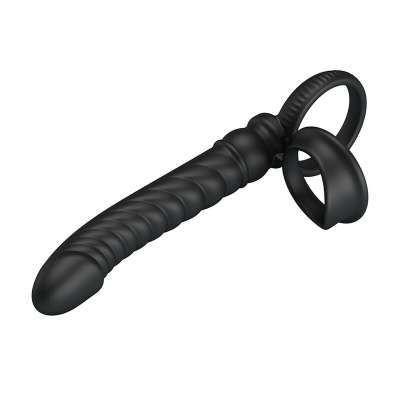 PRETTY LOVE - MERRITT ANAL VIBRATOR WITH RING AND VIBRATION BLACK