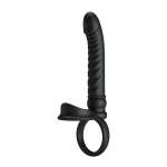 PRETTY LOVE - MERRITT ANAL VIBRATOR WITH RING AND VIBRATION BLACK