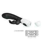 PRETTY LOVE - NAUGHTY BUNNY 30 FUNCTION RABBIT VIBRATOR BLACK