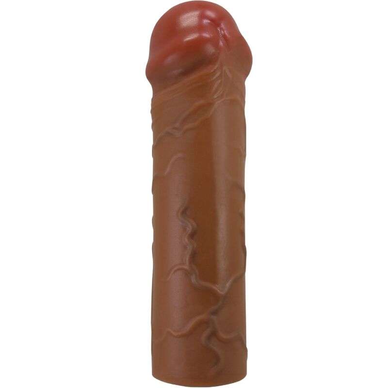 PRETTY LOVE - NILE PENIS SLEEVE WITH 2.5 CM EXTENSION MULATTO PRETTY LOVE - NILE PENIS SLEEVE WITH 2.5 CM EXTENSION MULATTO