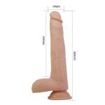 PRETTY LOVE - NOLAN THRUSTING & ROTATING VIBRATING DILDO REMOTE CONTROL 24.5 CM Ø 5 CM NATURAL