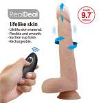 PRETTY LOVE - NOLAN THRUSTING & ROTATING VIBRATING DILDO REMOTE CONTROL 24.5 CM Ø 5 CM NATURAL