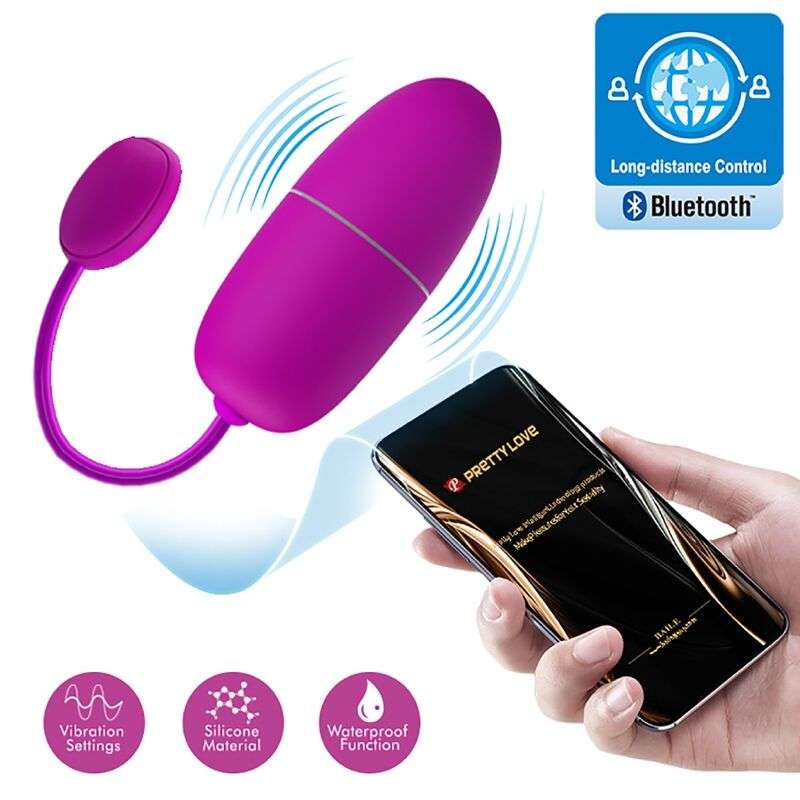 PRETTY LOVE - NYMPH VIBRATING EGG APP CONTROLLED PURPLE PRETTY LOVE - NYMPH VIBRATING EGG APP CONTROLLED PURPLE