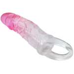 PRETTY LOVE - ODES REALISTIC 2 CM ENLARGEMENT SHEATH FOR PENIS PINK