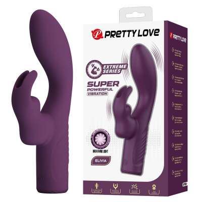 PRETTY LOVE - OLIVIA RECHARGEABLE RABBIT VIBRATOR 10 FUNCTIONS