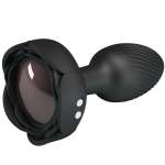 PRETTY LOVE - OLMAN ANAL PLUG WITH LED LIGHT BLACK 8.8 CM