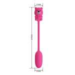 PRETTY LOVE - OLSON RECHARGEABLE BULLET VIBRATOR WITH WIRED CONTROLLER PINK