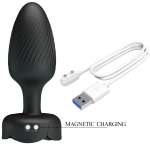 PRETTY LOVE - OSBORN ANAL PLUG WITH LED LIGHT BLACK 9.8 CM