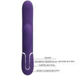 PRETTY LOVE - PERLITA G-SPOT VIBRATOR 3 IN 1 MULTIFUNCTION PURPLE