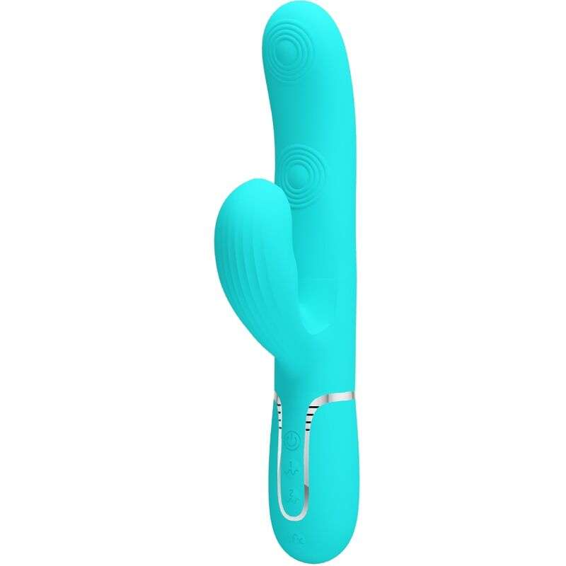 PRETTY LOVE - PERLITA MULTIFUNCTION 3 IN 1 G-SPOT VIBRATOR AQUA GREEN PRETTY LOVE - PERLITA MULTIFUNCTION 3 IN 1 G-SPOT VIBRATOR AQUA GREEN