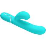PRETTY LOVE - PERLITA MULTIFUNCTION 3 IN 1 G-SPOT VIBRATOR AQUA GREEN