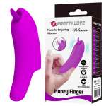 PRETTY LOVE - PETERSON HONEY FINGER RECHARGEABLE FINGER VIBRATOR PURPLE