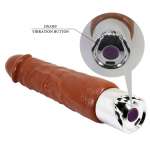 PRETTY LOVE - PRO REALISTIC VIBRATOR 23.5 CM Ø 4.8 CM BROWN