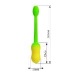 PRETTY LOVE - PULSEN APP CONTROL VIBRATING EGG 12 FUNCTIONS USB RECHARGEABLE GREEN-YELLOW