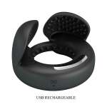 PRETTY LOVE - QUENTIN PENIS RING WITH TESTICULAR STIMULATOR