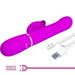 PRETTY LOVE - RABBIT VIBRATOR PEARLS VIOLET