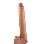 PRETTY LOVE - RAEL FLEXIBLE REALISTIC DILDO WITH SUCTION CUP 40 CM -Ø- 6 CM BROWN