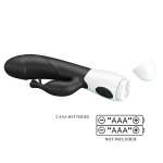 PRETTY LOVE - RASMUSSEN 30 FUNCTION RABBIT VIBRATOR BLACK