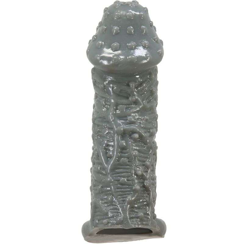 PRETTY LOVE - REALISTIC PENIS ENLARGER AND DELAY SLEEVE MODEL 2 GREY PRETTY LOVE - REALISTIC PENIS ENLARGER AND DELAY SLEEVE MODEL 2 GREY