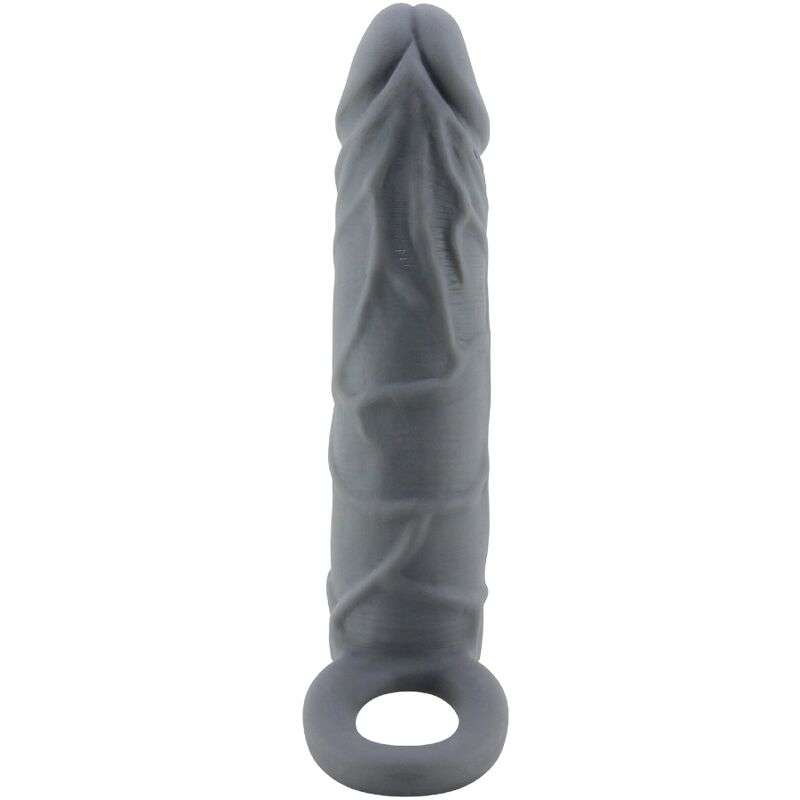 PRETTY LOVE - REALISTIC SKIN PENIS SLEEVE DARK GREY PRETTY LOVE - REALISTIC SKIN PENIS SLEEVE DARK GREY