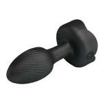 PRETTY LOVE - RECHARGEABLE VIBRATING ANAL PLUG 10 MODES BLACK