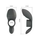 PRETTY LOVE - RECHARGEABLE VIBRATING RING WITH DUAL STIMULATION