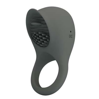 PRETTY LOVE - RECHARGEABLE VIBRATING RING WITH ORAL STIMULATION