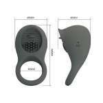 PRETTY LOVE - RECHARGEABLE VIBRATING RING WITH ORAL STIMULATION