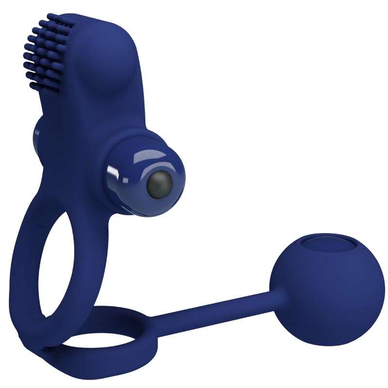 PRETTY LOVE - REMINGTON DOUBLE VIBRATING RING WITH PLUG BLUE PRETTY LOVE - REMINGTON DOUBLE VIBRATING RING WITH PLUG BLUE
