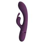 PRETTY LOVE - ROCCO RECHARGEABLE RABBIT VIBRATOR 10 FUNCTIONS PURPLE