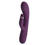 PRETTY LOVE - ROCCO RECHARGEABLE RABBIT VIBRATOR 10 FUNCTIONS PURPLE