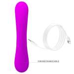 PRETTY LOVE - SINCERE SILICONE CLITORAL VIBRATOR AND SUCKER PURPLE