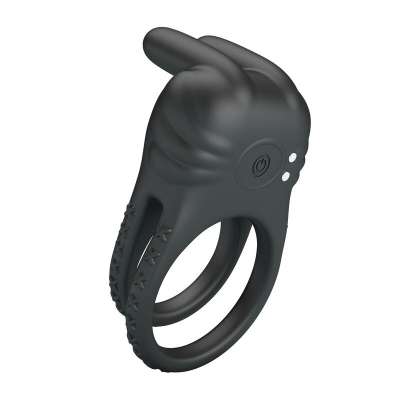 PRETTY LOVE - SINI RECHARGEABLE VIBRATING COCK RING 10 FUNCTIONS BLACK