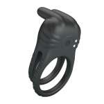 PRETTY LOVE - SINI RECHARGEABLE VIBRATING COCK RING 10 FUNCTIONS BLACK