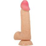 PRETTY LOVE - SLIDING SKIN SERIES REALISTIC DILDO WITH SLIDING SKIN SUCTION CUP 20.6 CM