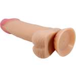 PRETTY LOVE - SLIDING SKIN SERIES REALISTIC DILDO WITH SLIDING SKIN SUCTION CUP 19.4 CM