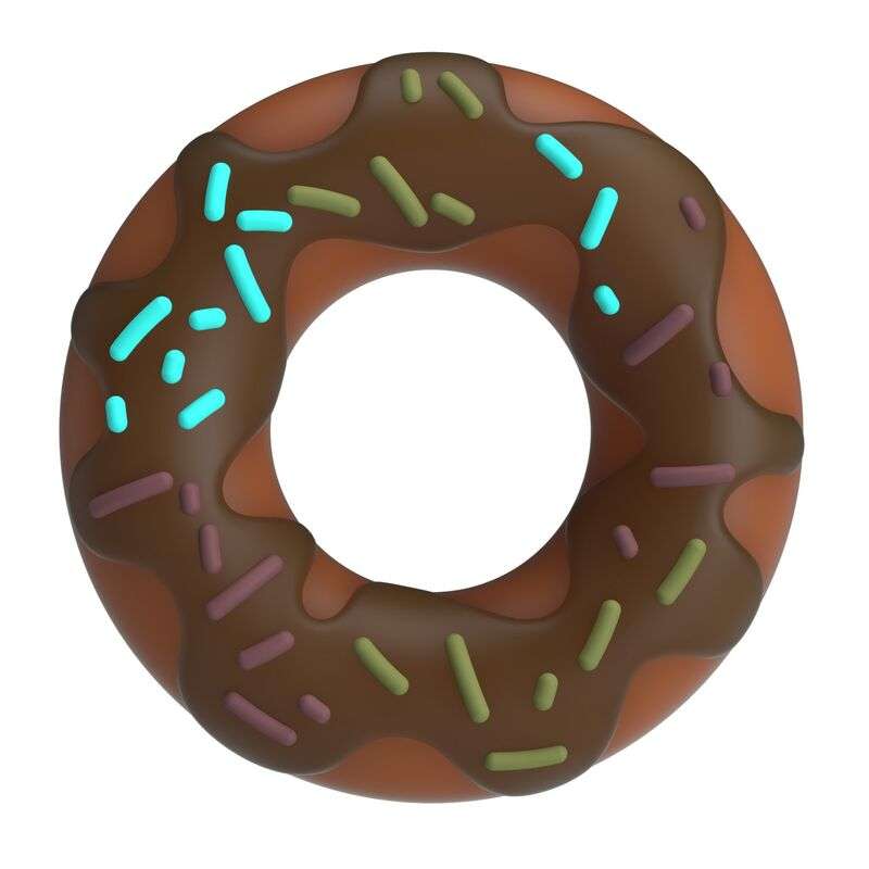 PRETTY LOVE - SUPER DONUT PENIS RING BROWN PRETTY LOVE - SUPER DONUT PENIS RING BROWN