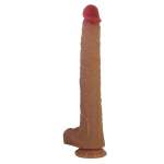 PRETTY LOVE - TERIN PLUS REALISTIC SILICONE DILDO WITH SUCTION CUP 37.6 CM Ø 5.5 CM
