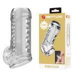 PRETTY LOVE - TRANSPARENT TEXTURED PENIS SHEATH