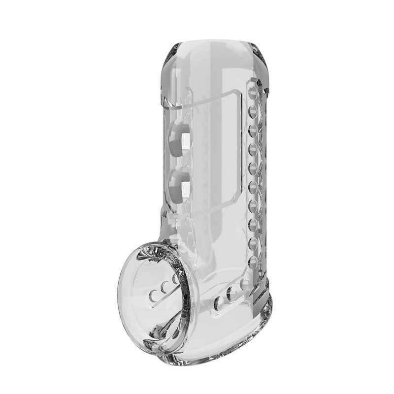 PRETTY LOVE - TRANSPARENT TEXTURED PENIS SHEATH PRETTY LOVE - TRANSPARENT TEXTURED PENIS SHEATH