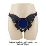 PRETTY LOVE - UNIVERSAL STRAP-ON HARNESS BRIEFS BLACK AND BLUE