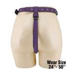 PRETTY LOVE - UNIVERSAL STRAP-ON HARNESS BRIEFS PURPLE AND BLACK