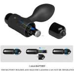 PRETTY LOVE - VIBRA BUTT 10 VIBRATIONS ANAL PLUG BLACK