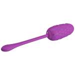 PRETTY LOVE - VIBRATING EGG WITH PURPLE RECHARGEABLE MARINE TEXTURE