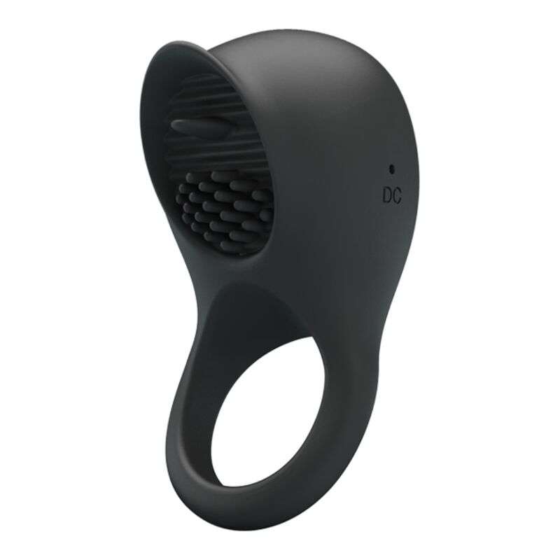 PRETTY LOVE - VIBRATING PENIS RING WITH BLACK TONGUE PRETTY LOVE - VIBRATING PENIS RING WITH BLACK TONGUE