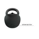 PRETTY LOVE - VIBRATING PENIS RING WITH BLACK TONGUE