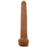 PRETTY LOVE - VIGGO REALISTIC SOFT-TOUCH SKIN-SLIDING DILDO 36,5 CM BROWN
