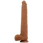 PRETTY LOVE - VIGGO REALISTIC SOFT-TOUCH SKIN-SLIDING DILDO 36,5 CM BROWN